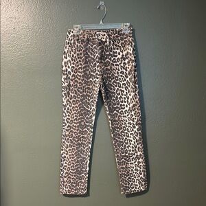Leopard Print Women Jeans